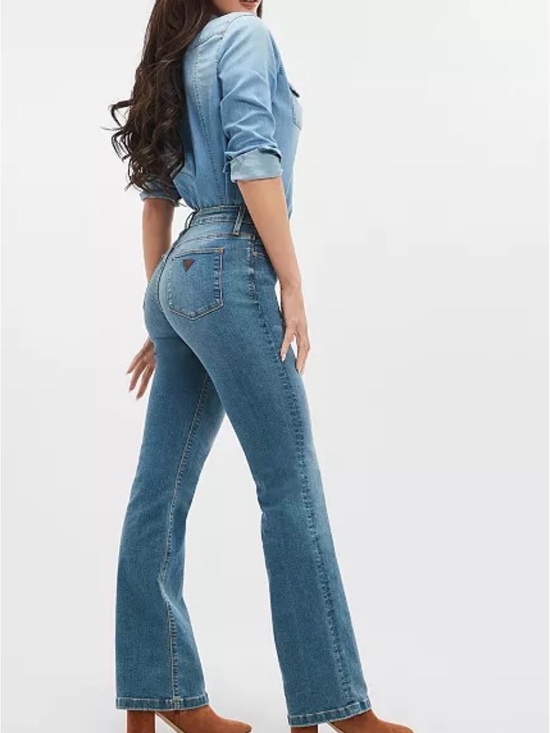 Guess Denim - Guess Blue Mid-Rise Boot Cut Jeans. Size 28